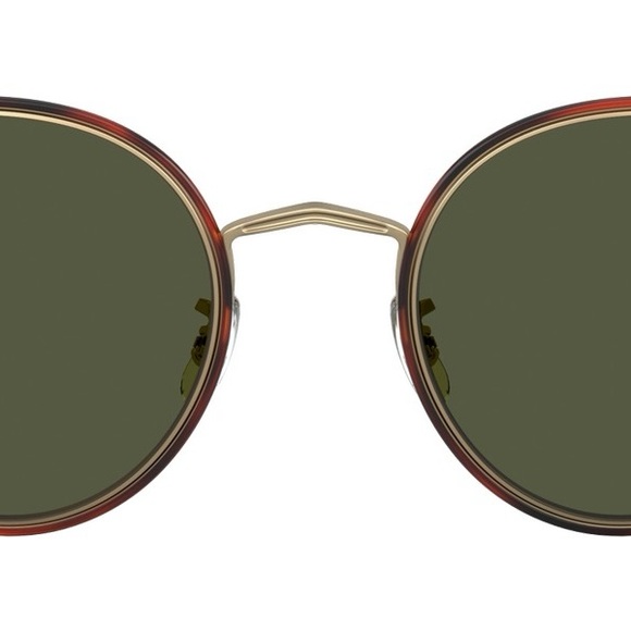 Oliver Peoples Accessories - Oliver Peoples Red and Gold Sunglasses
